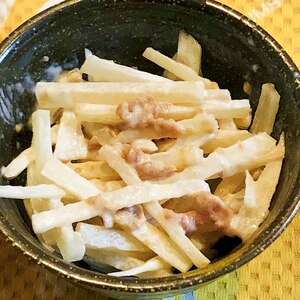 生でシャキシャキ＊ヤーコンの梅マヨ和え